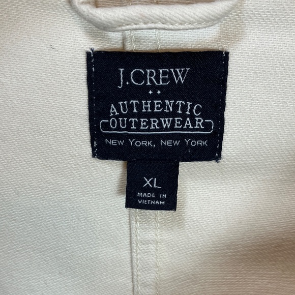 J.Crew Cream Button-Up Shirt Jacket - Picture 2 of 9
